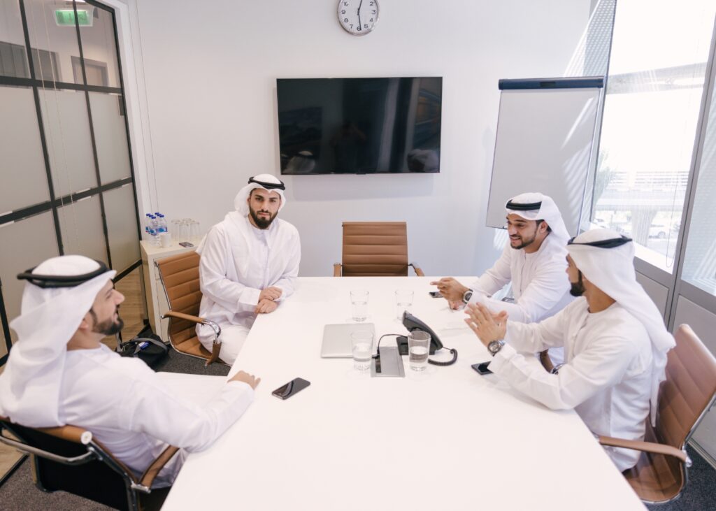 Senior hiring manager preparing executive recruitment role brief in Dubai